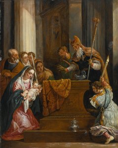 A bemutatás a templomban alkotó: David Teniers the Younger