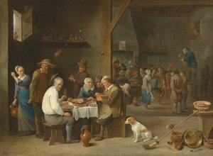 A sonka vacsora alkotó: David Teniers the Younger