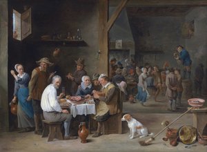 A sonka vacsora alkotó: David Teniers the Younger