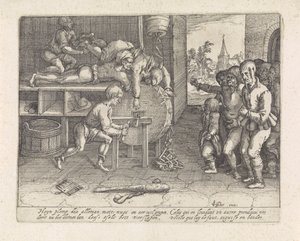 Az imposztor az orr- és fülcsiszolást bünteti alkotó: David Vinckboons (I) (possibly)