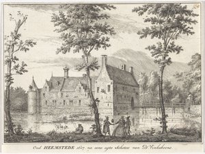 Kilátás a régi Heemstede-re Oud Heemstede 1607. D. Vinkeboons vázlata után (cím a tárgyon)