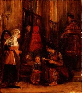 Hét alak egy templomban alkotó: David Wilkie