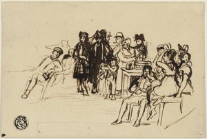 Tanulmány a jobb csoport számára alkotó: David Wilkie