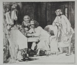 Az elveszett nyugta, 1824. alkotó: David Wilkie