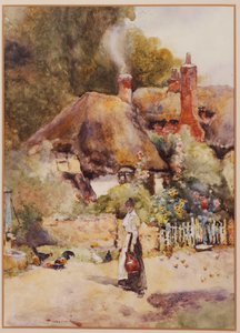 Régi házikó Sutton Courtenay-ben, Berkshire-ben
