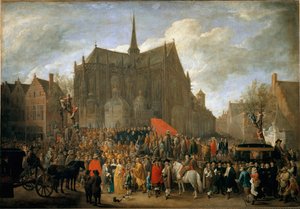 Papegai játék Brüsszelben (Festészet alkotó: David Teniers the Younger