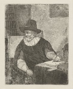 Férfi egy dolgozószobában alkotó: David van der Kellen
