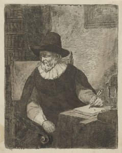 Férfi egy dolgozószobában alkotó: David van der Kellen