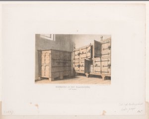 Szekrények, 12. század Értékköntösben zsugorodva. (XII. század) (cím a tárgyon) alkotó: David van der Kellen