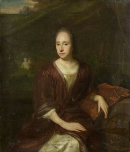 Margaretha Nelis (1652-17050, Casparus Commelin második felesége) portréja. alkotó: David van der Plas