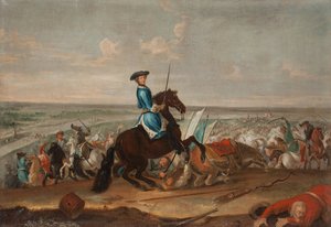 Le roi Charles XII (Carl de Suede) (1682-1718) a narvai csatában