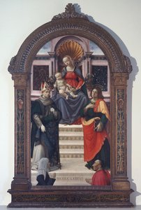 A Madonna és gyermeke Toulouse-i Szent Lajossal, János evangélistával és adományozókkal