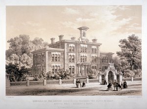 London Society Iskolák vakok tanítására, Avenue Road, Marylebone, London, 1860. alkotó: Day and Son