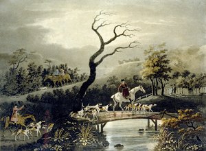 Éjszaka, Rókavadászat, metszett J.H. Clarke és F. Jeakes