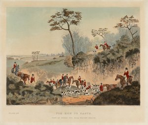 [Rókavadászat] négyes készlet: (4) Fox run to Earth / View of Popes Pit, Near Walton Heath