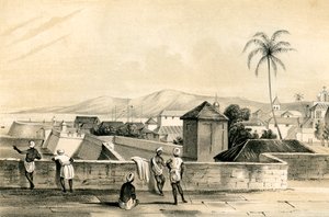 „Goa, a felső függönytől”, India, 1847. alkotó: Dean and Co