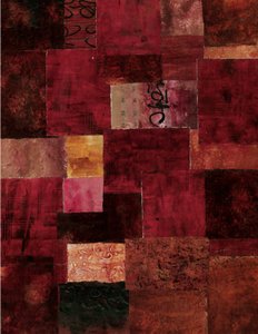 Bordó patchwork – absztrakt alkotó: Deb Chaney