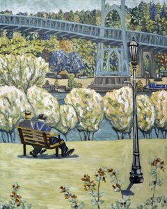 Early Fall, 2017 (akril, vászon) alkotó: Deborah Eve Alastra