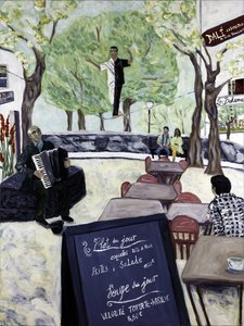 Montmartre, 2017 (akril, vászon) alkotó: Deborah Eve Alastra