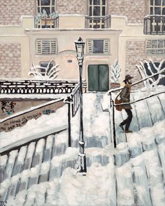 Montmartre Snow, 2018 (akril, vászon)