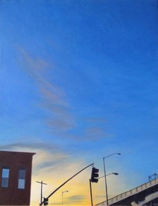 Brooklyn Twilight by the BQE, 2012 (olaj, vászon)
