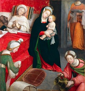 Keresztelő Szent János születése Ferrari alperes által (1480-kb. 1540)