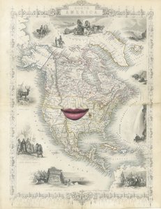 Gyarmati Észak-Amerika, 2017 (papírra vágott kollázs)