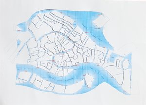 Velence Liquid Streets, 2008 (papírra vágott kollázs)
