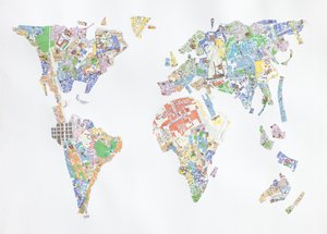 Velence World, 2008 (kollázs papíron)