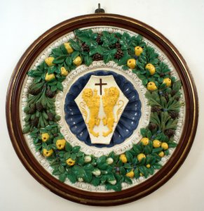 Lotteringhi della Stufa családjának címere alkotó: Della Robbia (workshop of)