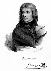 Bonaparte Napóleon fiatalemberként, 1790-es évek, 1830 körül.