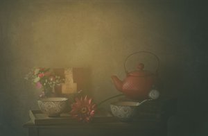 Hangulatos tea-csendélet alkotó: Delphine Devos
