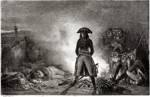 Bonaparte Napóleon táborozik katonái között 1796-ban az olaszországi hadjárat során