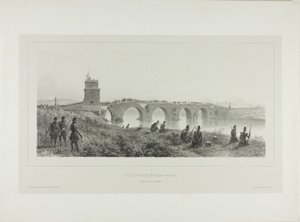 A Molle-híd elfoglalása alkotó: Denis Auguste Marie Raffet