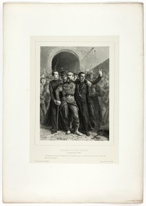 A katolikus papság áhítata Rómában, 1849. április 30., a Souvenirs d’Italie: Expédition de Rome c. alkotó: Denis Auguste Marie Raffet