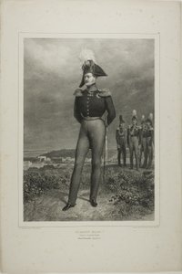 Őfelsége I. Miklós, egész Oroszország császára, Vosnesszenszki tábor, 1837. október 6. alkotó: Denis Auguste Marie Raffet
