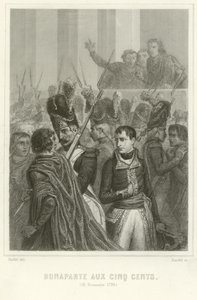 Bonaparte Napóleon az Ötszázak Tanácsának tagjaival körülvéve alkotó: Denis Auguste Marie Raffet
