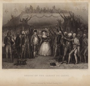 A Gardes du Corps orgiái alkotó: Denis Auguste Marie Raffet