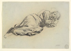 Fekvő ábra alkotó: Denis Auguste Marie Raffet