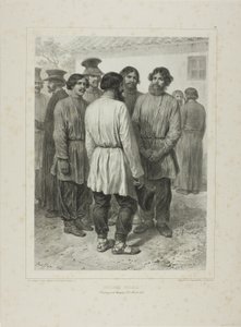 Orosz parasztok alkotó: Denis Auguste Marie Raffet