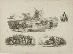 Vázlatok lapja alkotó: Denis Auguste Marie Raffet