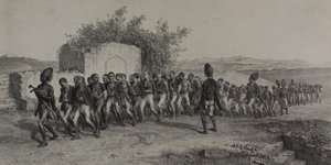 Török újoncok Szmirna mellett, 1837. november 10 alkotó: Denis Auguste Marie Raffet