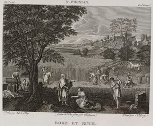 Denis-Sébastien Leroy, Antoine-Claude-François Villerey és Chataigner - Booz és Ruth, Nicolas Poussin nyomán - 1802-1815