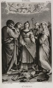 Denis-Sébastien Leroy, Chataigner és Bovinet - Szent Cecília, Raffaello után - 1802-1815 alkotó: Denis Sebastien Leroy