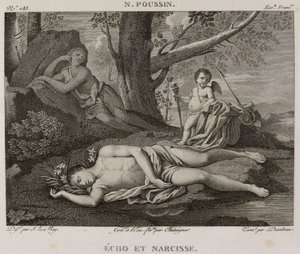 Denis-Sébastien Leroy, Chataigner és Dambrun - Echo és Nárcisz, Nicolas Poussin után - 1802-1815