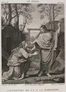 Denis-Sébastien Leroy, Chataigner és Dambrun - Jézus Krisztus megjelenése a Madeleine-nek, Eustache Le Sueur után - 1802-1815 alkotó: Denis Sebastien Leroy