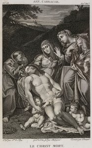 Denis-Sébastien Leroy, Chataigner és Dennel - A halott Krisztus, Annibale Carracci után - 1802-1815 alkotó: Denis Sebastien Leroy