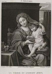 Denis-Sébastien Leroy, Chataigner és Henriquez - A Szűzanya és a gyermek Jézus, Pierre Mignard után - 1802-1815 alkotó: Denis Sebastien Leroy