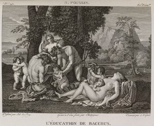 Denis-Sébastien Leroy, Chataigner és Niquet - Bacchus nevelése, Nicolas Poussin után - 1802-1815