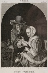 Denis-Sébastien Leroy, Lerouge és Dambrun - Ismerős jelenet, Frans van Mieris az idősebb után - 1802-1815 alkotó: Denis Sebastien Leroy